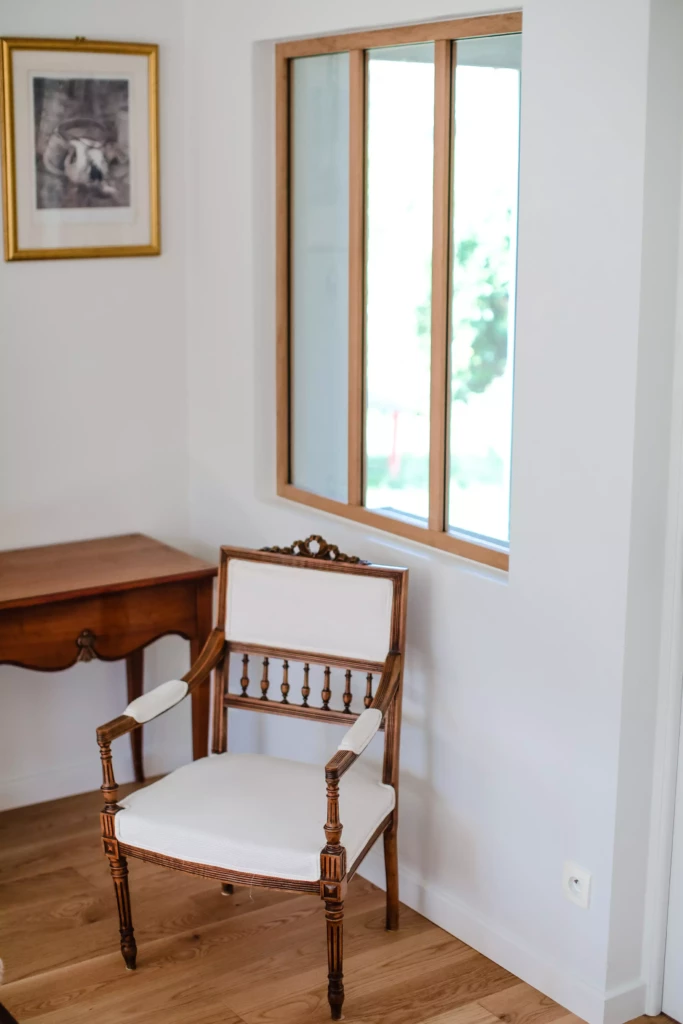 Verrière bois massif maison Mouvaux
