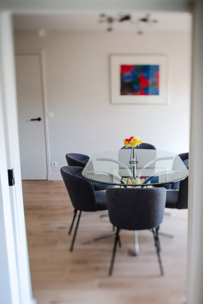 salle à manger carrelage effet bois Villeneuve d'Ascq