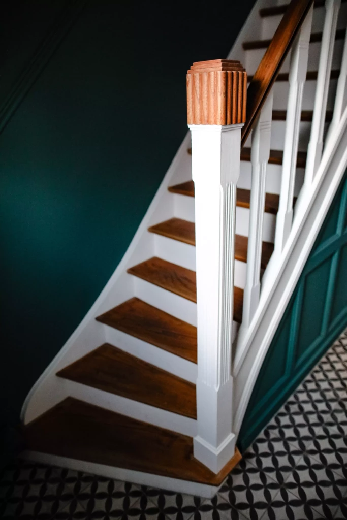 Escalier d'entrée carrelage vintage Marcq en Baroeul